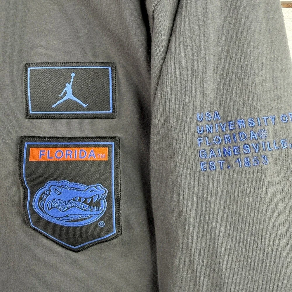 Jordan Florida Gators Hoodie Shirt Mens XL Charcoal Gray Military Camo